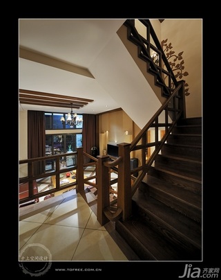 十上欧式风格别墅豪华型140平米以上楼梯效果图