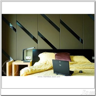 十上简约风格复式富裕型140平米以上卧室床图片