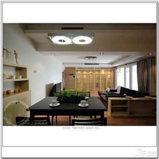 十上简约风格公寓经济型140平米以上餐厅餐桌效果图