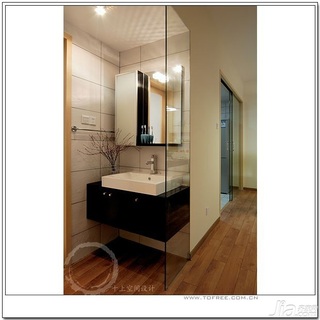 十上简约风格公寓经济型140平米以上卫生间洗手台效果图