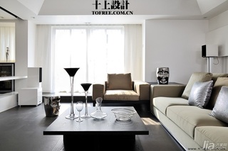 十上简约风格公寓经济型80平米客厅沙发图片
