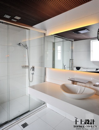 十上简约风格公寓经济型80平米卫生间洗手台效果图