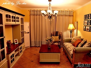 混搭风格二居室富裕型客厅茶几图片