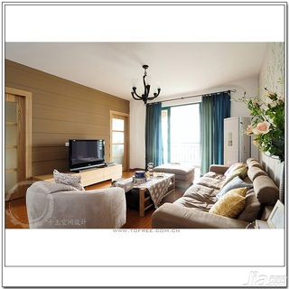 十上简约风格公寓经济型130平米客厅沙发图片