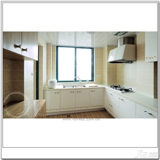 十上简约风格公寓经济型130平米厨房橱柜效果图