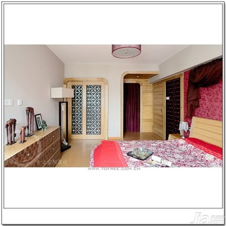 十上简约风格公寓经济型130平米卧室床效果图