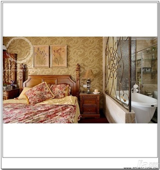 十上欧式风格公寓富裕型140平米以上卧室隔断床图片