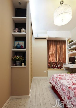 简约风格二居室富裕型70平米卧室改造