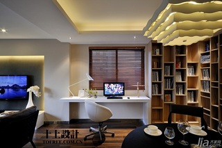 十上欧式风格公寓经济型120平米书房书桌效果图