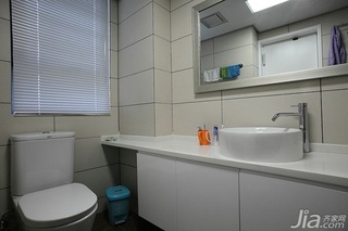 中式风格二居室富裕型卫生间洗手台效果图