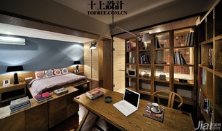 十上中式风格公寓140平米以上书房书桌图片