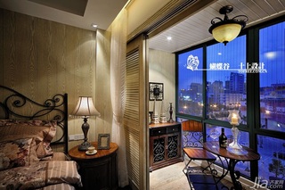 十上田园风格公寓经济型100平米卧室床图片