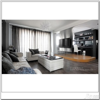 十上简约风格公寓经济型140平米以上客厅沙发图片