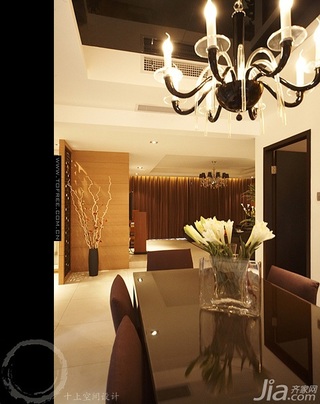 十上欧式风格公寓富裕型140平米以上餐厅餐桌图片