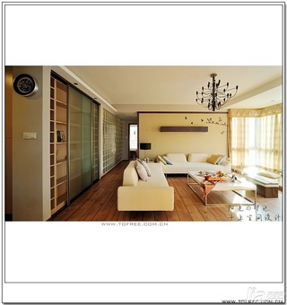 十上简约风格公寓经济型130平米客厅沙发效果图