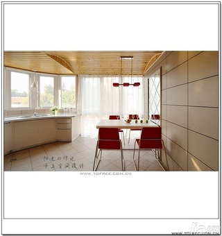 十上简约风格公寓经济型130平米餐厅餐桌效果图