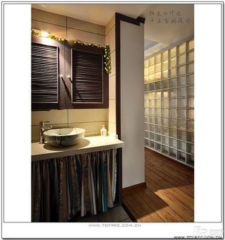 十上简约风格公寓经济型130平米卫生间洗手台效果图