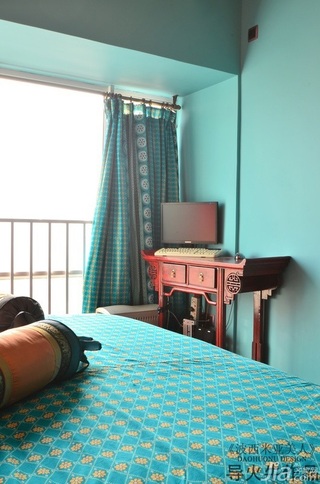 导火牛东南亚风格公寓经济型90平米卧室床图片