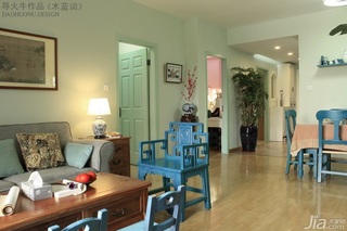 导火牛中式风格公寓经济型100平米客厅沙发效果图