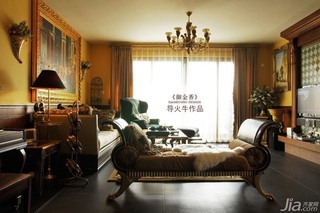 导火牛美式风格公寓豪华型140平米以上客厅沙发图片