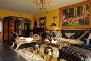 导火牛美式风格公寓豪华型140平米以上客厅沙发图片