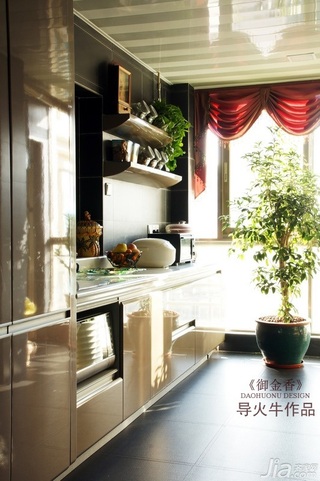 导火牛美式风格公寓豪华型140平米以上厨房橱柜设计图