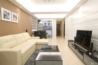 简约风格小户型经济型50平米客厅吊顶沙发效果图
