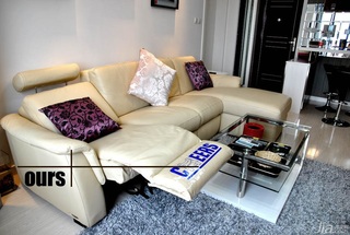 简约风格一居室经济型50平米客厅沙发图片