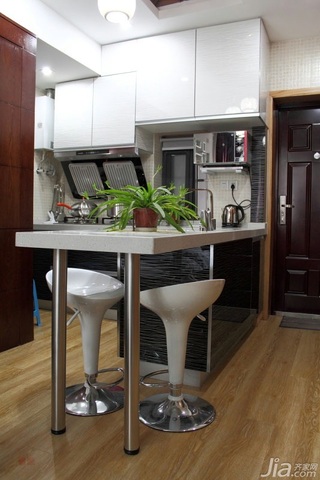 简约风格小户型经济型40平米厨房吧台吧台椅图片