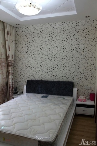 简约风格小户型经济型40平米卧室卧室背景墙床图片