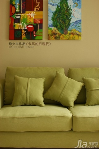 导火牛简约风格公寓经济型90平米客厅沙发图片