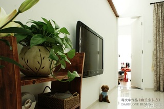 导火牛中式风格公寓经济型90平米客厅电视柜图片