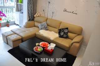 简约风格二居室经济型70平米客厅沙发效果图