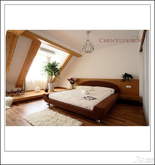 陈禹简约风格复式经济型140平米以上卧室飘窗床效果图