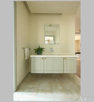 陈禹简约风格复式经济型140平米以上卫生间洗手台图片