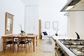 北欧风格公寓经济型餐厅餐桌效果图