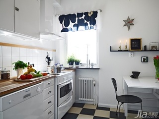 北欧风格小户型富裕型60平米厨房橱柜设计图