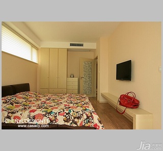 陈禹简约风格别墅经济型140平米以上卧室床效果图