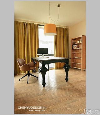 陈禹简约风格别墅经济型140平米以上书房书桌效果图