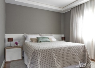 简约风格二居室富裕型卧室床效果图