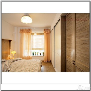 陈禹简约风格公寓经济型100平米卧室床效果图