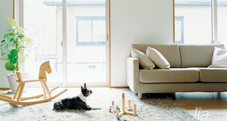 日式风格二居室经济型120平米客厅装修图片
