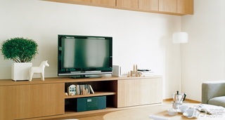 日式风格二居室经济型120平米电视柜效果图