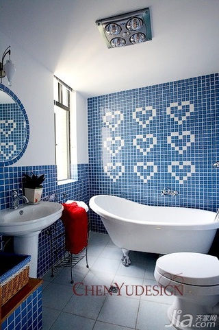 陈禹简约风格公寓经济型110平米卫生间洗手台图片