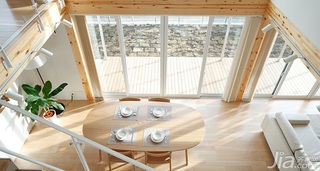 日式风格别墅经济型140平米以上餐厅餐桌图片