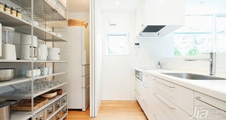 日式风格别墅经济型140平米以上厨房橱柜设计
