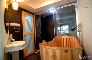 陈禹地中海风格公寓经济型110平米卫生间洗手台效果图