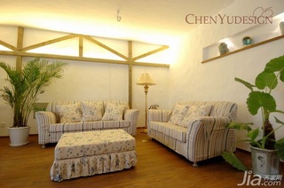 陈禹地中海风格公寓经济型110平米客厅沙发图片