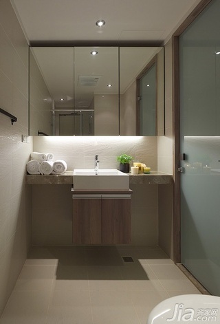 简约风格三居室富裕型100平米卫生间洗手台台湾家居