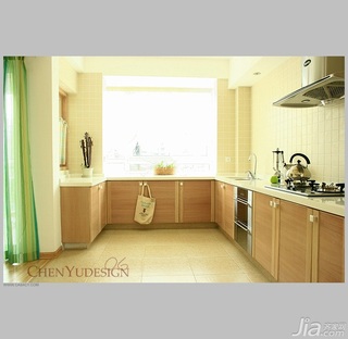 陈禹简约风格公寓经济型110平米厨房橱柜效果图